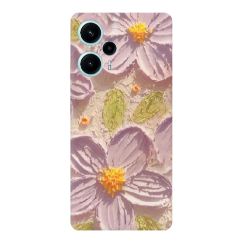 Xiaomi Poco F5 Daisy picture Transparent Silicone TPU Θήκη