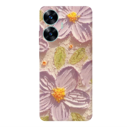 Realme C55 Daisy picture Transparent Silicone TPU Θήκη