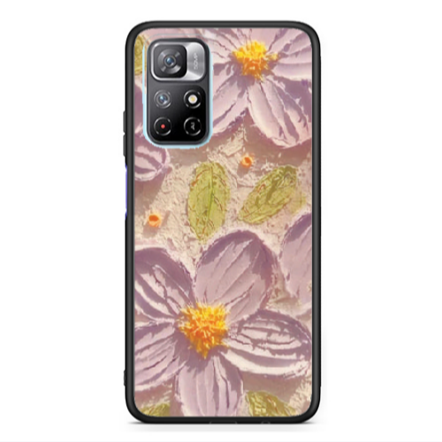 Xiaomi Poco M4 Pro 5G Daisy picture Black Glossy Θήκη