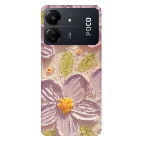 Xiaomi Poco C65 Daisy picture Transparent Silicone TPU Θήκη