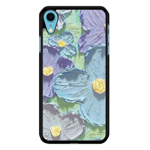 Apple iPhone Xr Daisy picture 2 Black Glossy Θήκη