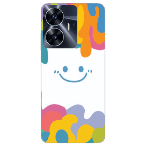 Realme Note 50 Oil Paint Smile Transparent Silicone TPU Θήκη