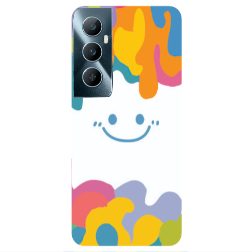 Realme C65 Oil Paint Smile Transparent Silicone TPU Θήκη