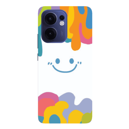 Oppo Reno13 FS Oil Paint Smile Transparent Silicone TPU Θήκη
