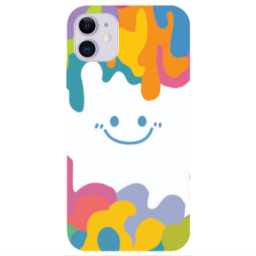Apple iPhone 11  Oil Paint Smile Transparent Silicone TPU Θήκη
