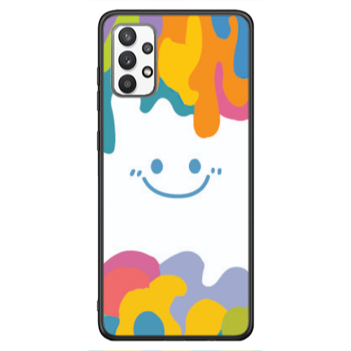 Samsung A13 4G Oil Paint Smile Black Glossy Θήκη