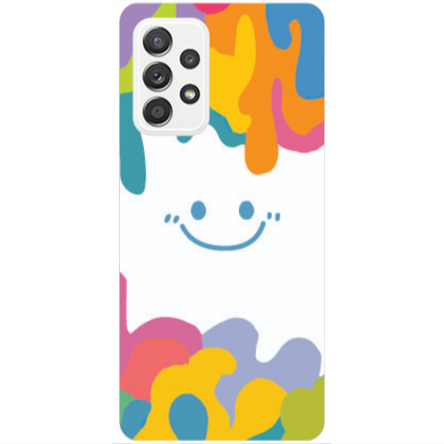 Samsung A53 Oil Paint Smile Transparent Silicone TPU Θήκη