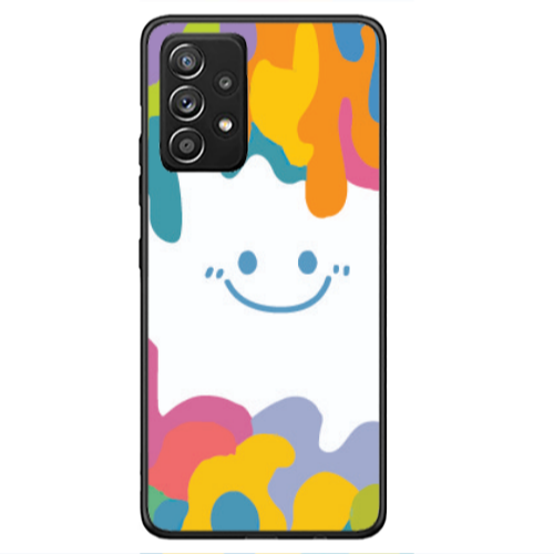 Samsung A53 Oil Paint Smile Black Glossy Θήκη