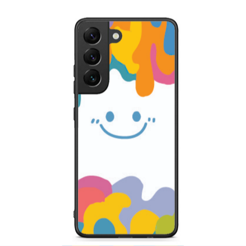 Samsung S22 Oil Paint Smile Black Glossy Θήκη