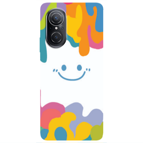 Huawei Nova 9 SE Oil Paint Smile Transparent Silicone TPU Θήκη