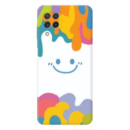Samsung A22 4G Oil Paint Smile Transparent Silicone TPU Θήκη