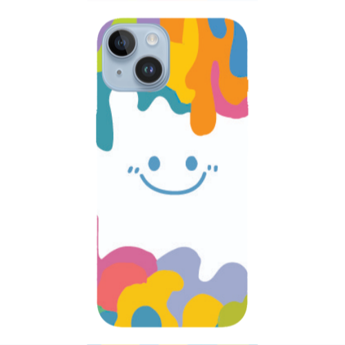 Apple iPhone 14  Oil Paint Smile Transparent Silicone TPU Θήκη