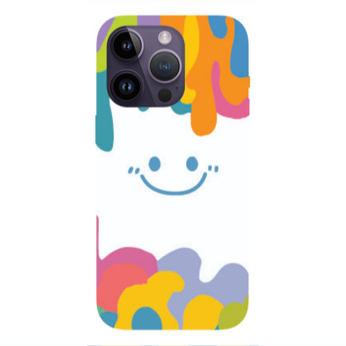 Apple iPhone 14 Pro  Oil Paint Smile Transparent Silicone TPU Θήκη