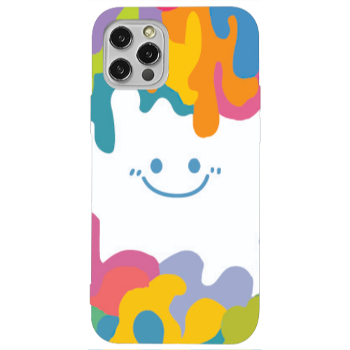 Apple iPhone 12 Pro Oil Paint Smile Transparent Silicone TPU Θήκη