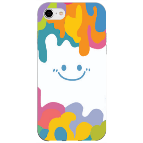 Apple iPhone 7 Oil Paint Smile Transparent Silicone TPU Θήκη