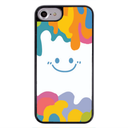 Apple iPhone 7 Oil Paint Smile Black Glossy Θήκη