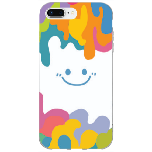 Apple iPhone 7 Plus Oil Paint Smile Transparent Silicone TPU Θήκη