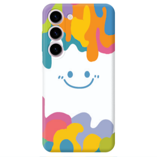 Samsung S23 Plus Oil Paint Smile Transparent Silicone TPU Θήκη