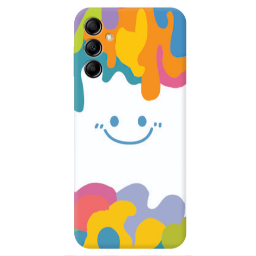 Samsung A24 Oil Paint Smile Transparent Silicone TPU Θήκη