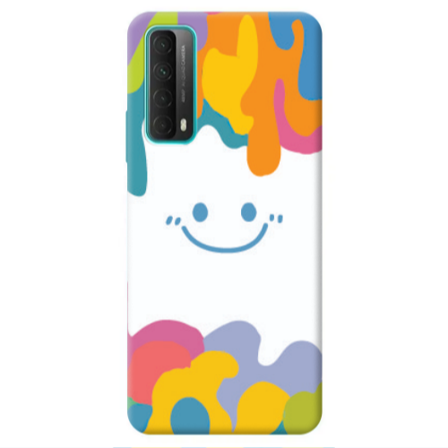 Huawei P Smart 2021 Oil Paint Smile Transparent Silicone TPU Θήκη