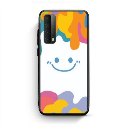Huawei P Smart 2021 Oil Paint Smile Black Glossy Θήκη