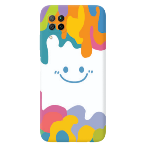 Huawei P40 Lite Oil Paint Smile Transparent Silicone TPU Θήκη
