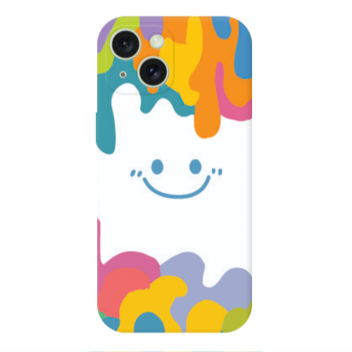 Apple iPhone 15 Oil Paint Smile Transparent Silicone TPU Θήκη