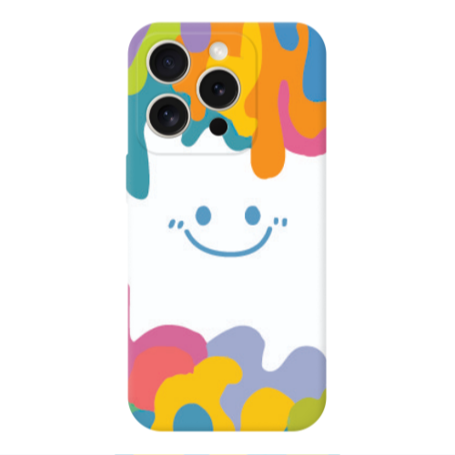 Apple iPhone 15 Pro Oil Paint Smile Transparent Silicone TPU Θήκη
