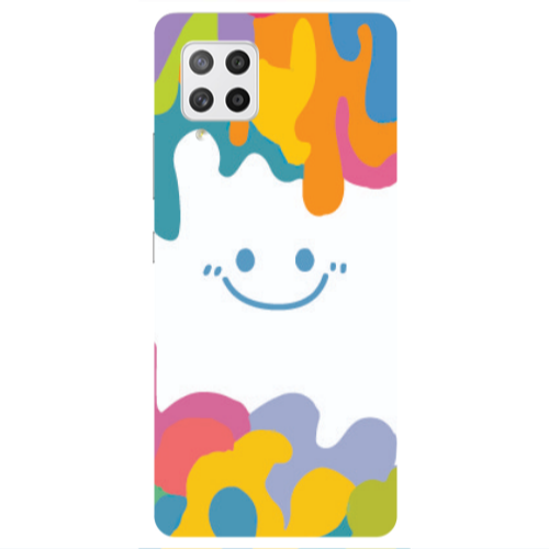 Samsung A42 5G Oil Paint Smile Transparent Silicone TPU Θήκη