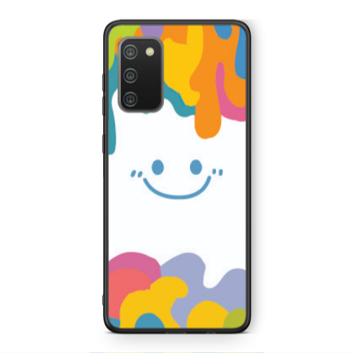 Samsung A02s Oil Paint Smile Black Glossy Θήκη