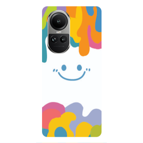 Oppo Reno10 5G Oil Paint Smile Transparent Silicone TPU Θήκη