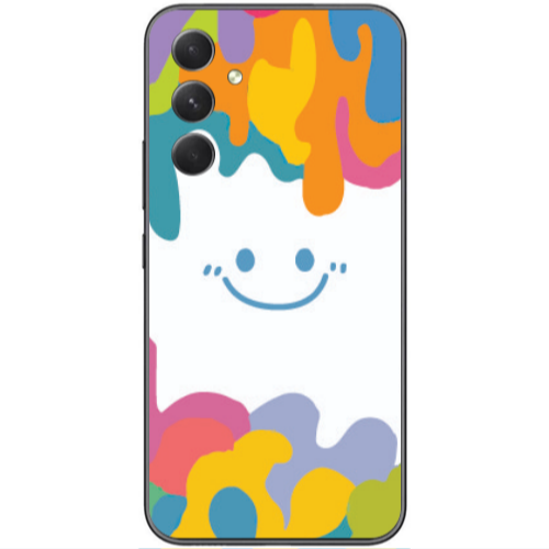 Samsung Galaxy A25 Oil Paint Smile Transparent Silicone TPU Θήκη
