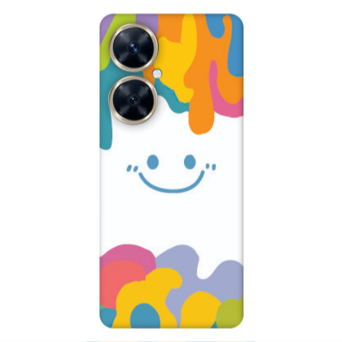 Huawei Nova 11i Oil Paint Smile Transparent Silicone TPU Θήκη