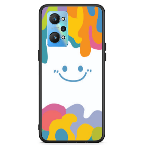 Realme Gt Neo 2 Oil Paint Smile Black Glossy Θήκη