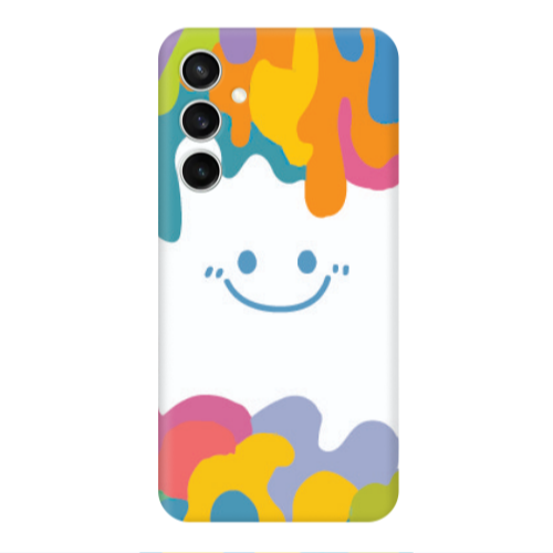 Samsung S24 FE Oil Paint Smile Transparent Silicone TPU Θήκη