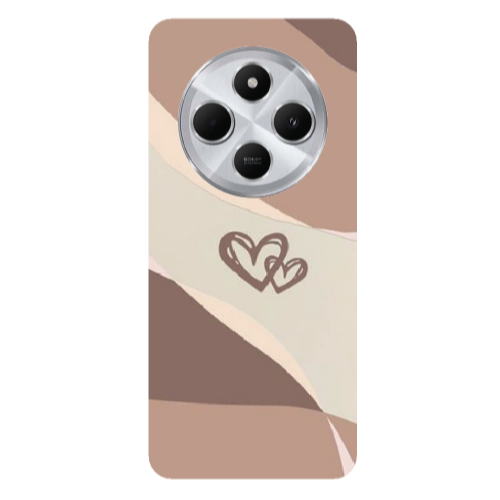 Xiaomi Redmi 14c Mini Hearts Transparent Silicone TPU Θήκη