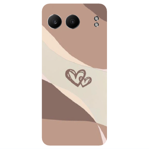 Oneplus Nord 4 Mini Hearts Transparent Silicone TPU Θήκη