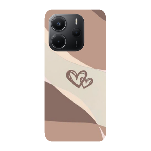 Xiaomi Redmi Note 14 Mini Hearts Transparent Silicone TPU Θήκη