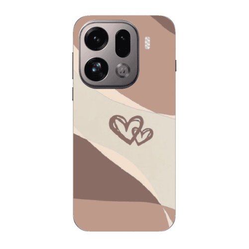 Oppo Find X9 Pro Mini Hearts Transparent Silicone TPU Θήκη