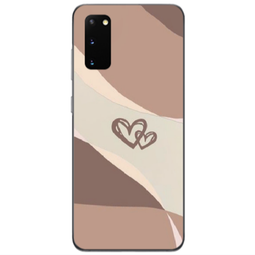 Samsung S20 Mini Hearts Transparent Silicone TPU Θήκη