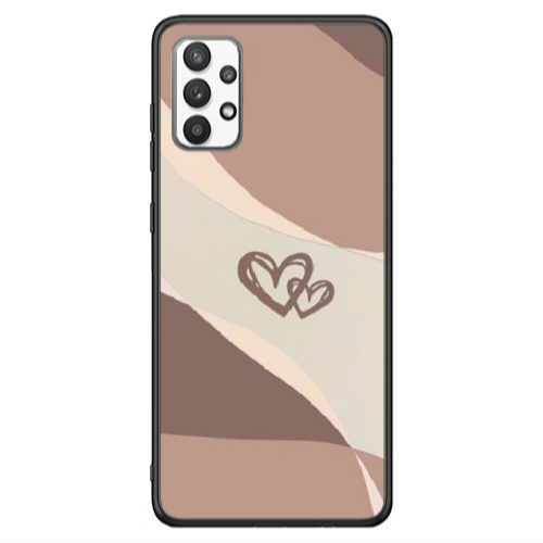 Samsung A13 4G Mini Hearts Black Glossy Θήκη