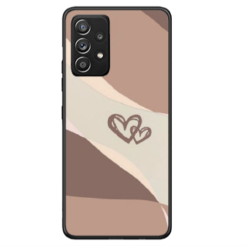 Samsung A33 Mini Hearts Black Glossy Θήκη