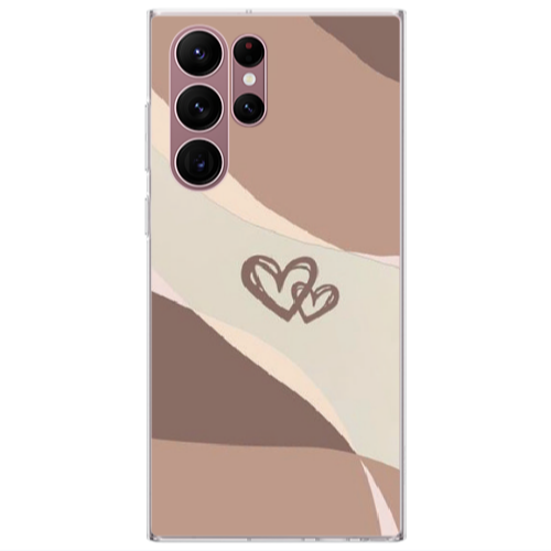 Samsung S22 Ultra Mini Hearts Transparent Silicone TPU Θήκη