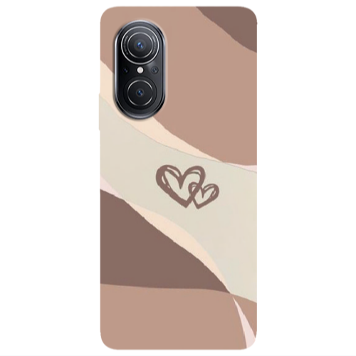 Huawei Nova 9 SE Mini Hearts Transparent Silicone TPU Θήκη