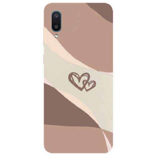 Samsung A02 Mini Hearts Transparent Silicone TPU Θήκη