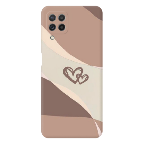 Samsung A22 4G Mini Hearts Transparent Silicone TPU Θήκη