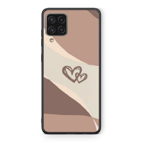 Samsung A22 4G Mini Hearts Black Glossy Θήκη