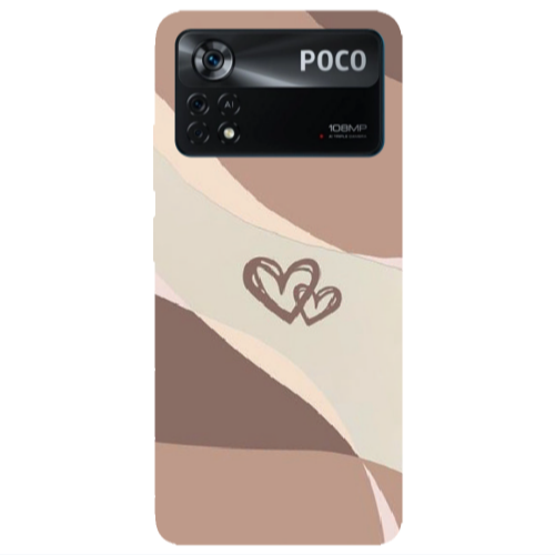 Xiaomi Poco X4 Pro Mini Hearts Transparent Silicone TPU Θήκη