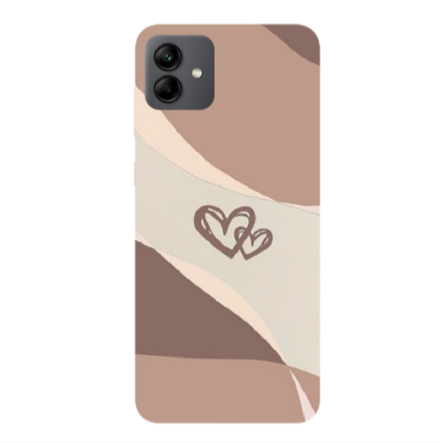 Samsung A04 Mini Hearts Transparent Silicone TPU Θήκη