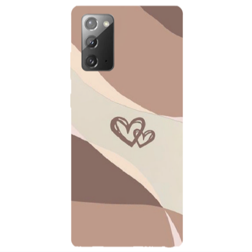 Samsung Note 20 Mini Hearts Transparent Silicone TPU Θήκη
